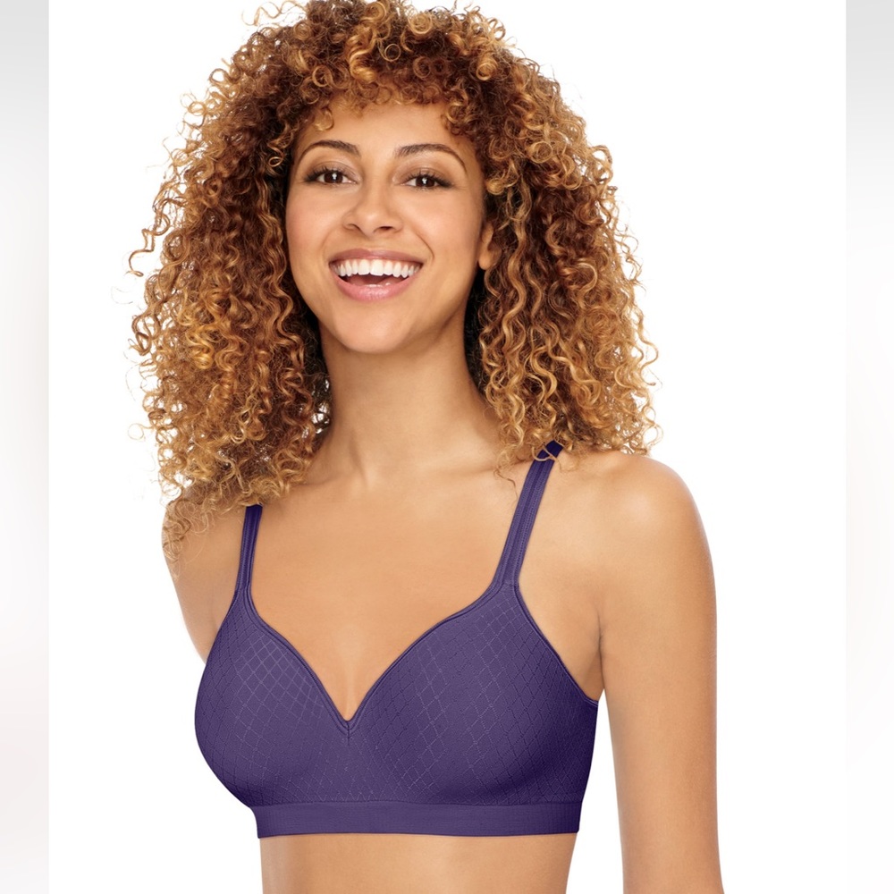 Hanes Ultimate Perfect Coverage ComfortFlex Fit Wirefree Bra Timeless Pointe